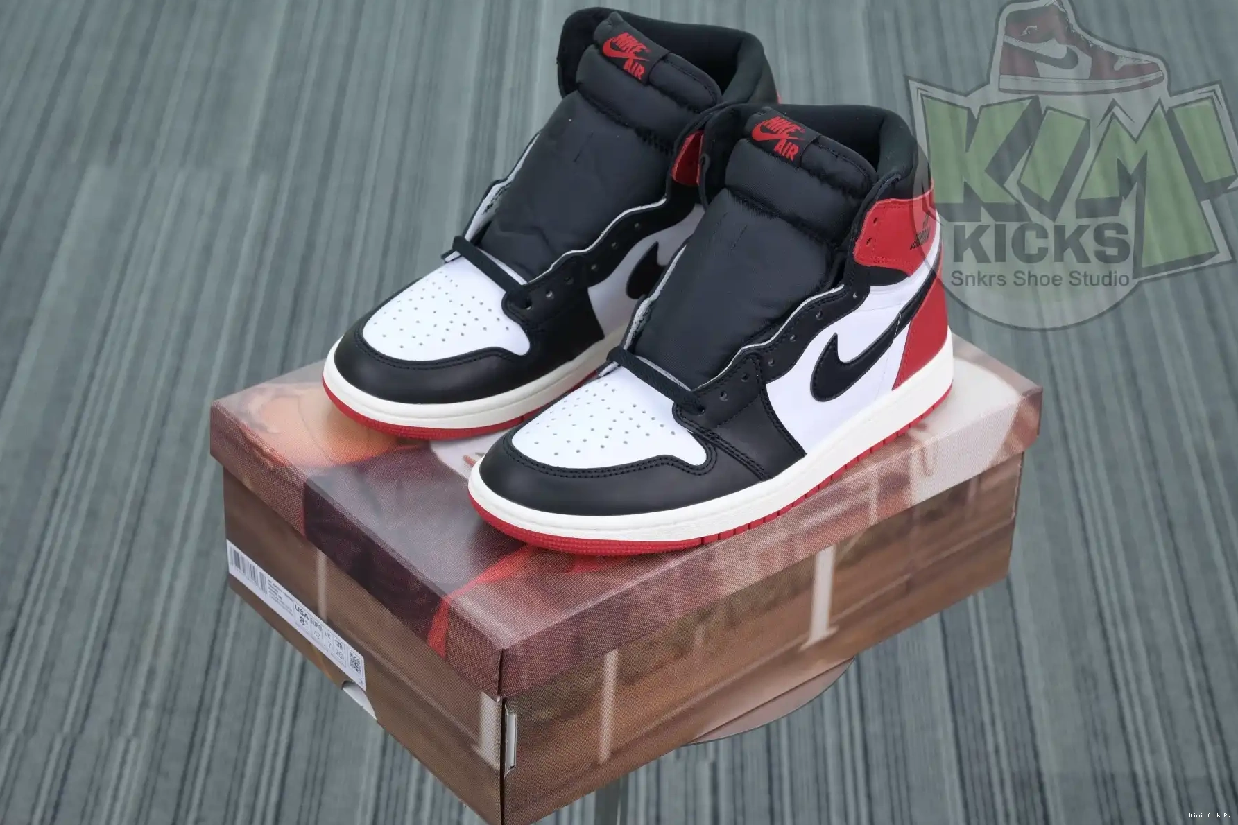 OG“Black Air Kimikick Jordan Toe Jordan 1High Reimagined” 0707